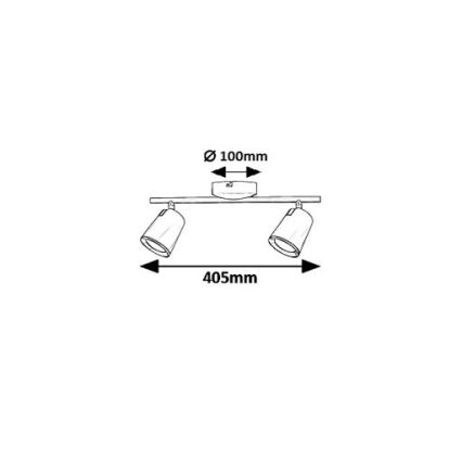 Rabalux 5046 - Luce Spot a LED SOLANGE 2xLED/6W/230V