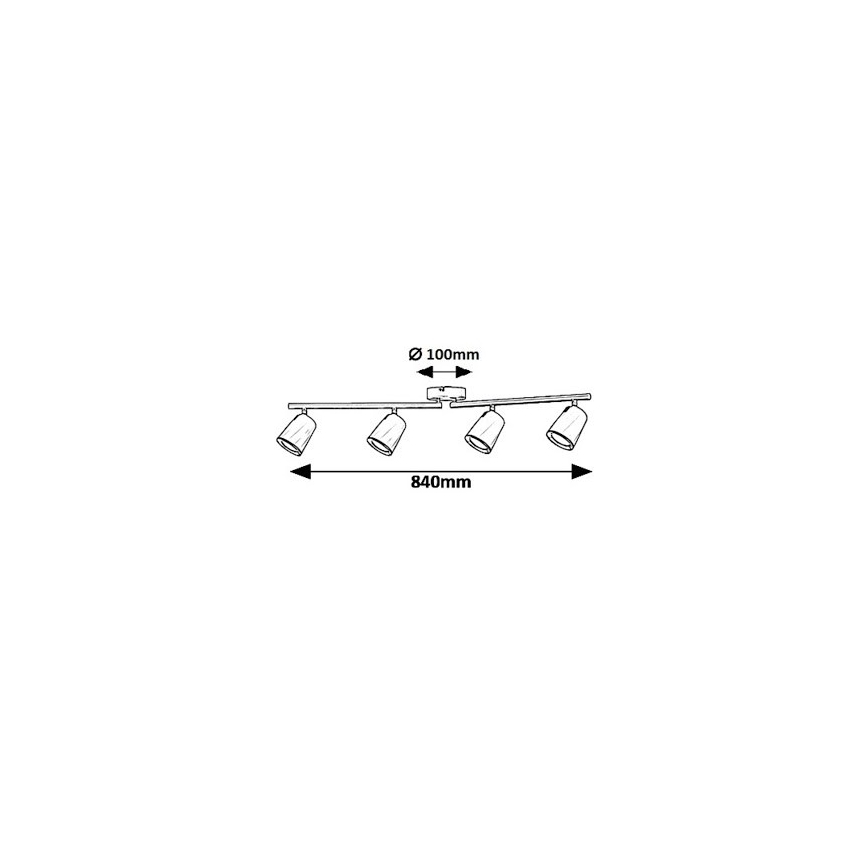 Rabalux 5048 - Luce Spot a LED SOLANGE 4xLED/6W/230V