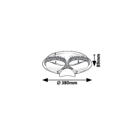 Rabalux 5050 - Plafoniera LED dimmerabile CAPRIANA LED/18W/230V