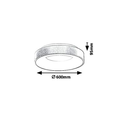 Rabalux - Plafoniera LED CARMELA LED/50W/230V