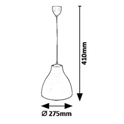 Rabalux - Lampadario a sospensione con filo 1xE27/40W/230V