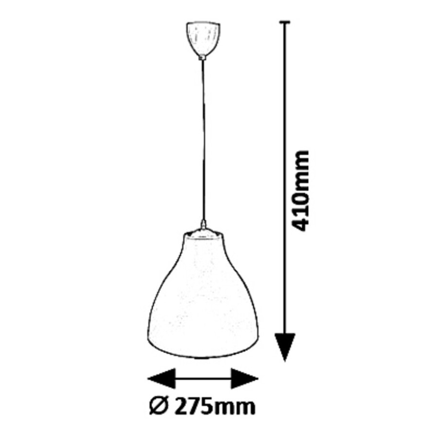 Rabalux - Lampadario a sospensione con filo 1xE27/40W/230V