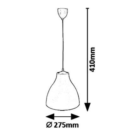 Rabalux - Lampadario a sospensione con filo 1xE27/40W/230V