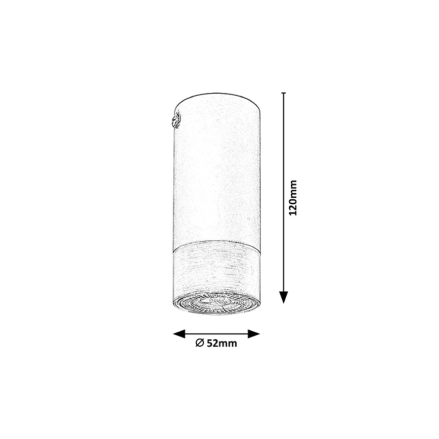 Rabalux - Plafoniera ZIRCON 1xGU10/5W/230V 12 cm