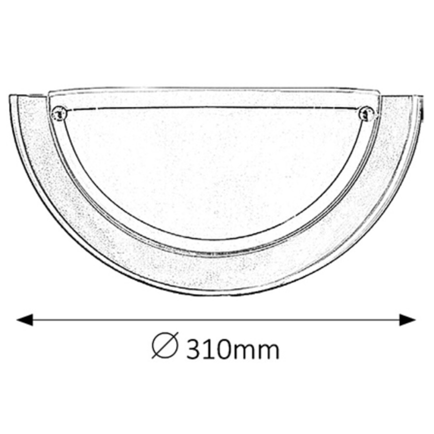 Rabalux - Applique 1xE27/60W/230V