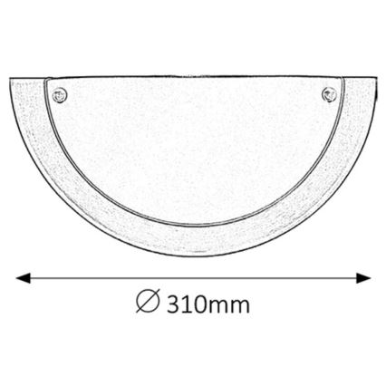 Rabalux - Applique E27/60W/230V