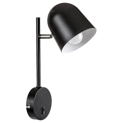 Rabalux - Lampada da muro EGON 1xE14/40W/230V nera