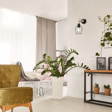 Rabalux - Applique 1xE27/40W/230V albero di caucciù