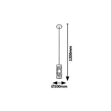 Rabalux 5338 - Lampadario a sospensione con filo OBERON 1xE14/40W/230V