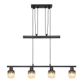 Rabalux 5345 - Lampadario a sospensione con filo LACEY 4xE14/40W/230V