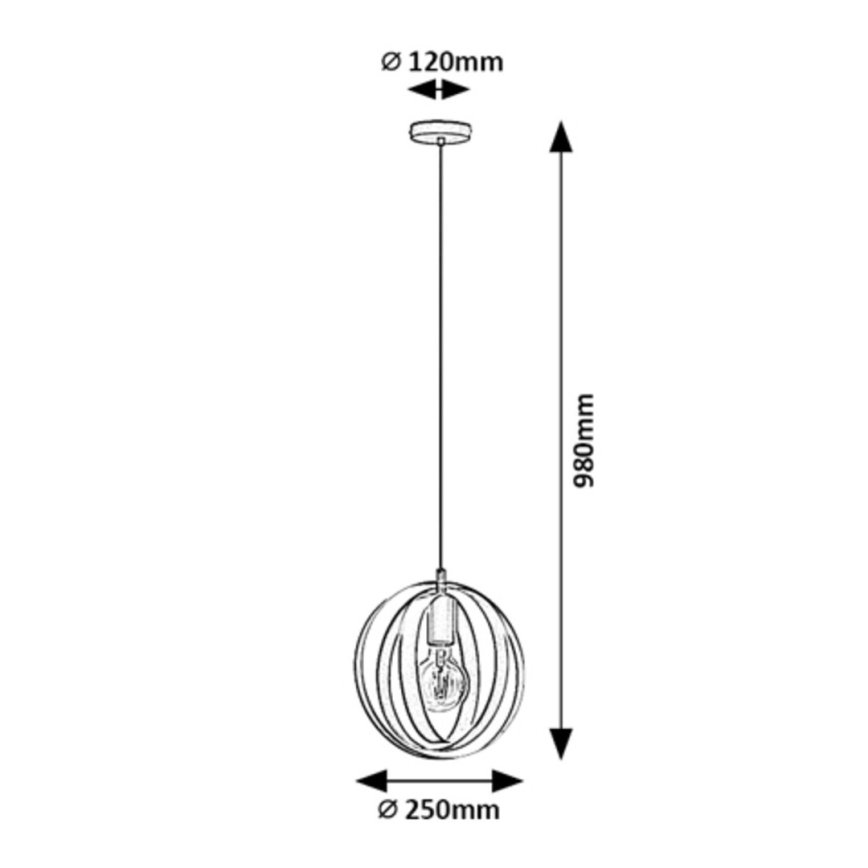 Rabalux - Lampadario su corda 1xE27/40W/230V