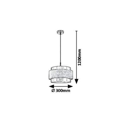 Rabalux 5383 - Lampadario a sospensione con filo BASIL 1xE27/40W/230V
