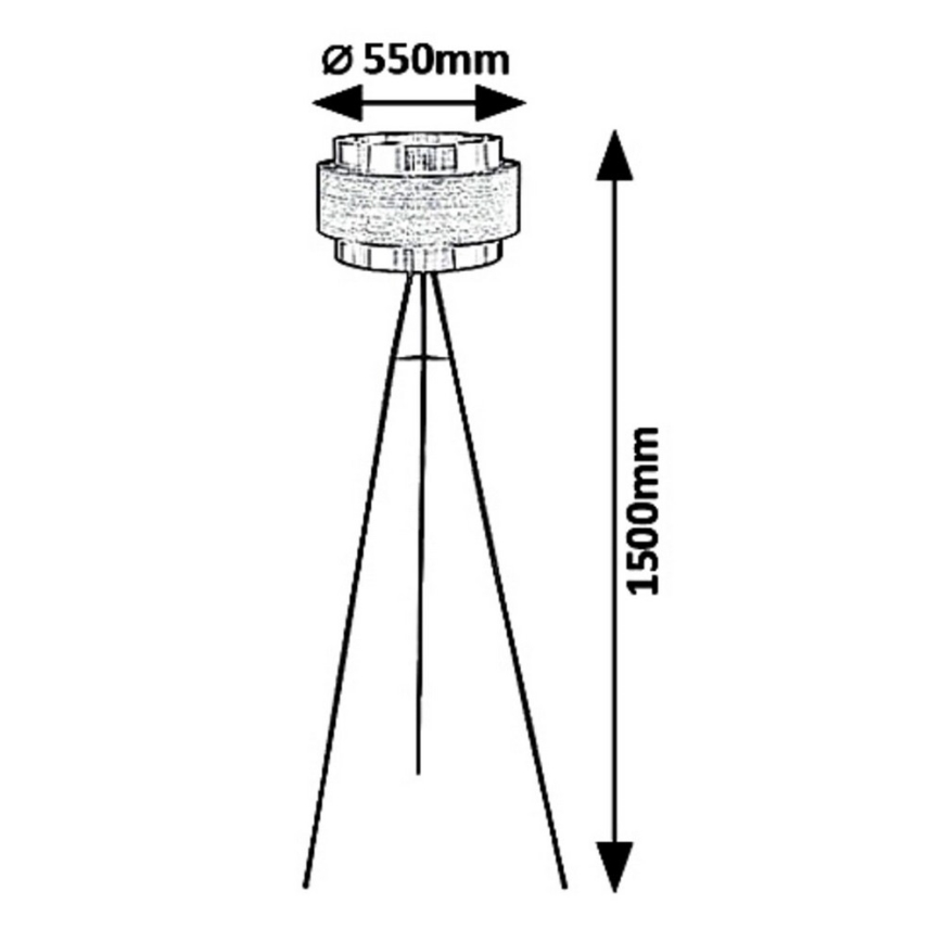 Rabalux 5385 - Lampada da terra BASIL 1xE27/40W/230V