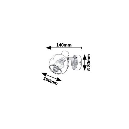 Rabalux 5397 - Luce Spot da parete SALAZAR 1xE14/40W/230V