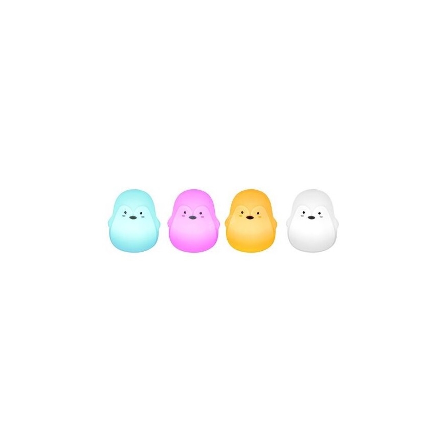Rabalux - Lampada LED RGB per bambini LED/0,4W 1200 mAh pinguino