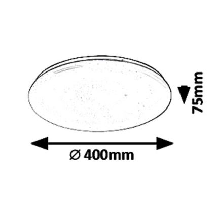 Rabalux - Plafoniera LED dimmerabile LED/36W/230V + telecomando 3000K - 6500K