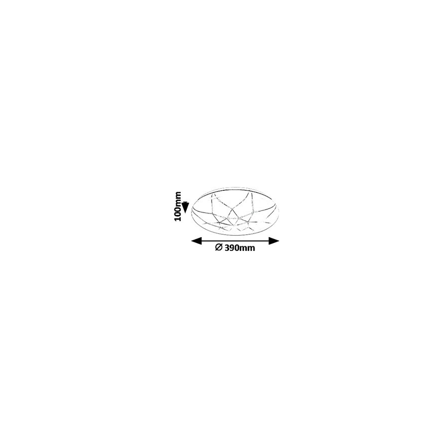 Rabalux - Plafoniera dimmerabile da soffitto LED/24W/230V Wi-Fi 3000-6500K + telecomando diam. 39 cm