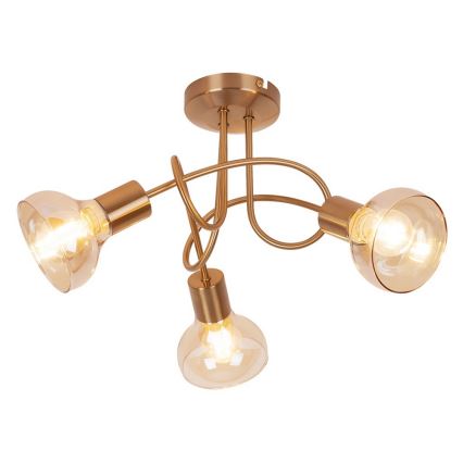 Rabalux - Lampadario fisso 3xE14/40W/230V oro