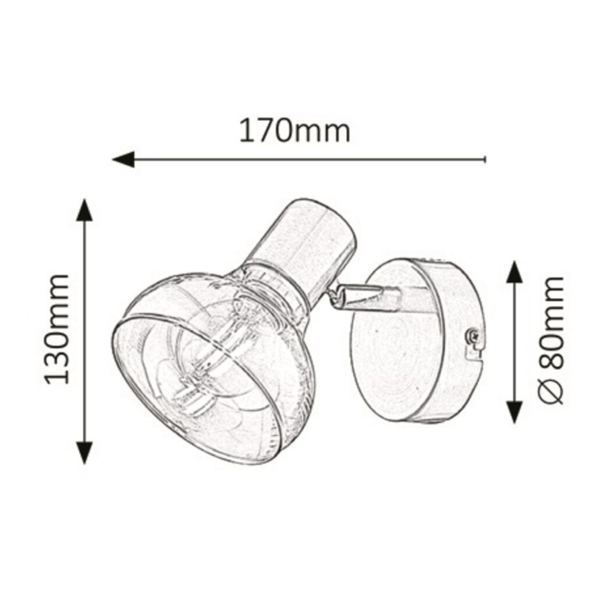 Rabalux - Applique 1xE14/40W/230V cromo lucido