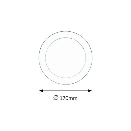 Rabalux - Lampada LED da incasso per bagni LED/12W/230V IP44 4000K