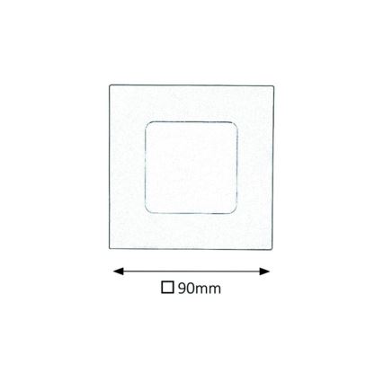 Rabalux - Lampada LED da incasso per bagni LED/3W/230V IP44 3000K