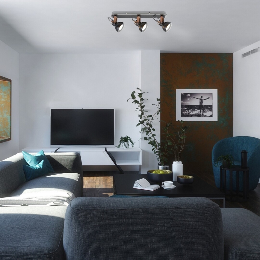 Rabalux - Faretto da soffitto 3xGU10/35W/230V