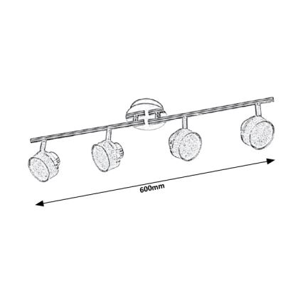 Rabalux - Luce Spot a LED da soffitto 4xLED/5W/230V