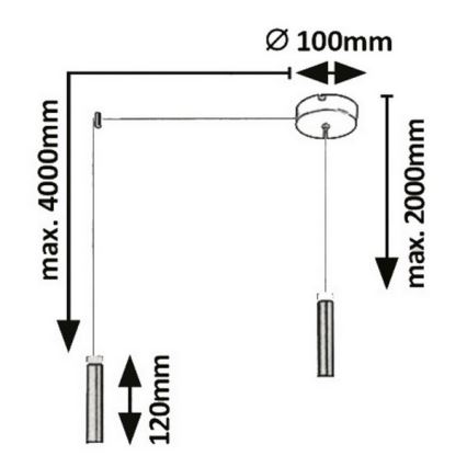 Rabalux - Lampadario LED a sospensione con filo LED/7W/230V
