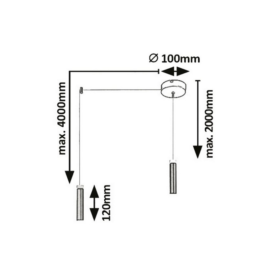Rabalux - Lampadario LED a sospensione con filo LED/7W/230V