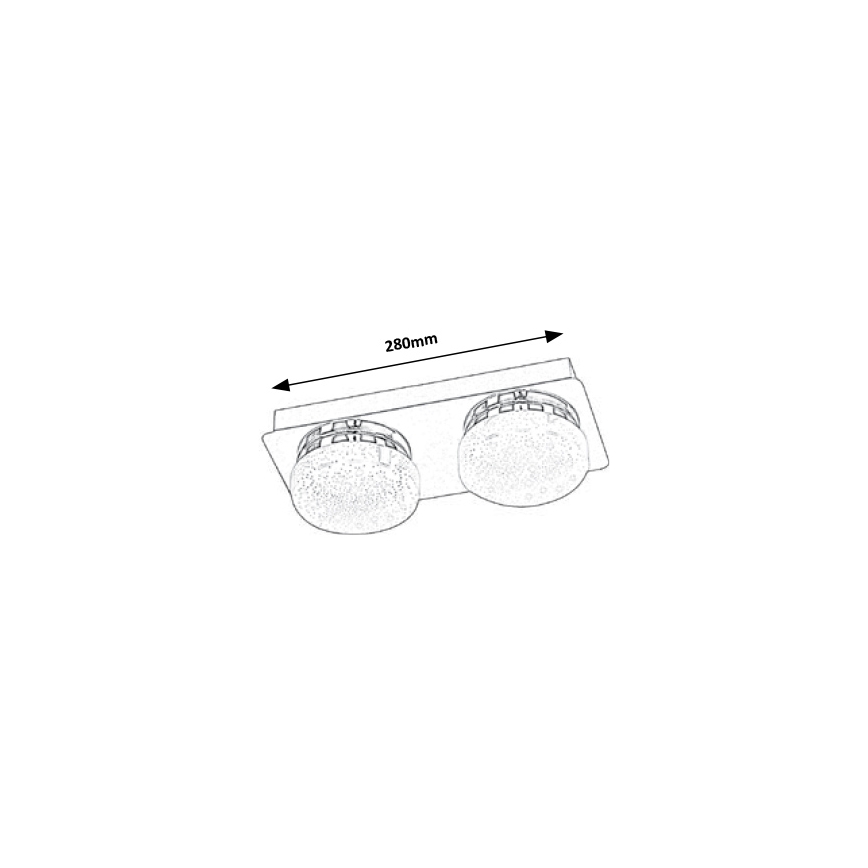 Rabalux - Plafoniera LED 2xLED/5W/230V