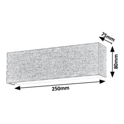 Rabalux - Applique a LED LED/6W/230V