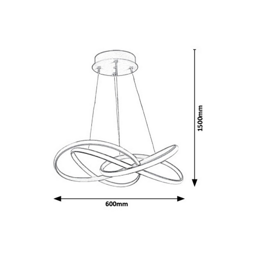 Rabalux - Lampadario LED a sospensione con filo LED/40W/230V