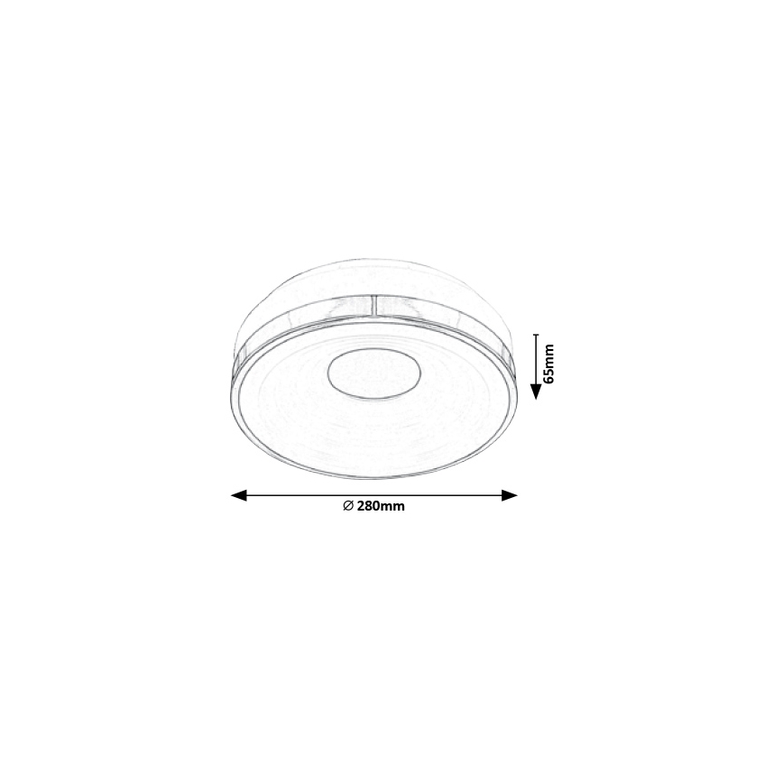 Rabalux - Plafoniera LED LED/18W/230V