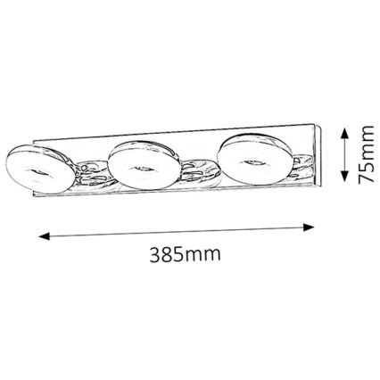 Rabalux - LED Lampada da bagno 3xLED/5W/230V