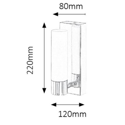 Rabalux 5749 - Applique a LED da bagno JIM 1xLED/5W/230V IP44