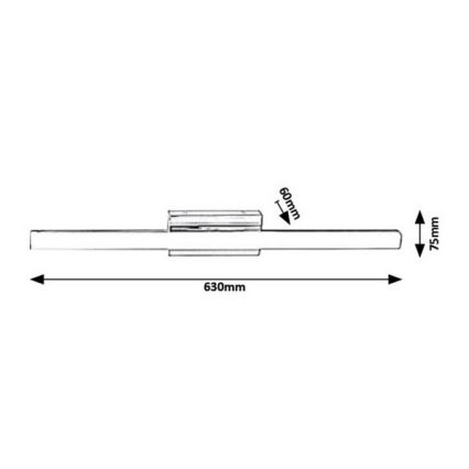 Rabalux - Applique a LED da bagno LED/13W/230V IP44