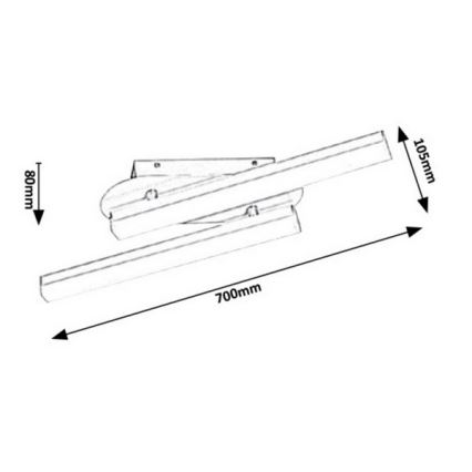Rabalux - Applique a LED da bagno LED/18W/230V IP44