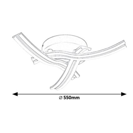 Rabalux - Plafoniera LED LED/40W/230V