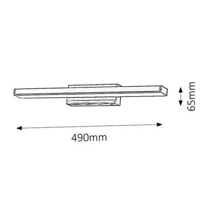 Rabalux - LED Applique da bagno 1xLED/12W/230V