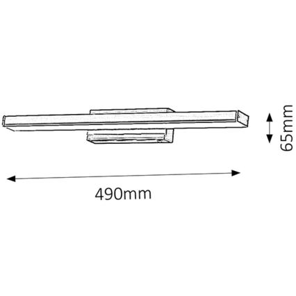 Rabalux - LED Applique da bagno 1xLED/12W/230V