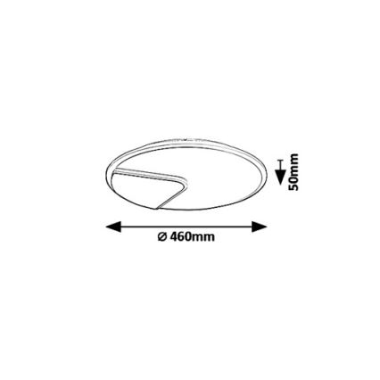 Rabalux - Plafoniera LED BOSWELL LED/40W/230V diametro 46 cm