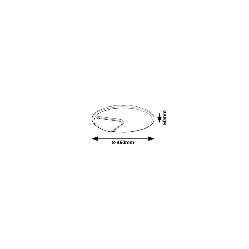 Rabalux - Plafoniera LED BOSWELL LED/40W/230V diametro 46 cm