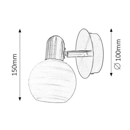 Rabalux - Applique 1xE14/40W/230V