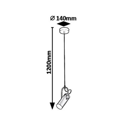 Rabalux - Lampadario LED a sospensione con filo RAVEN LED/5W/230V