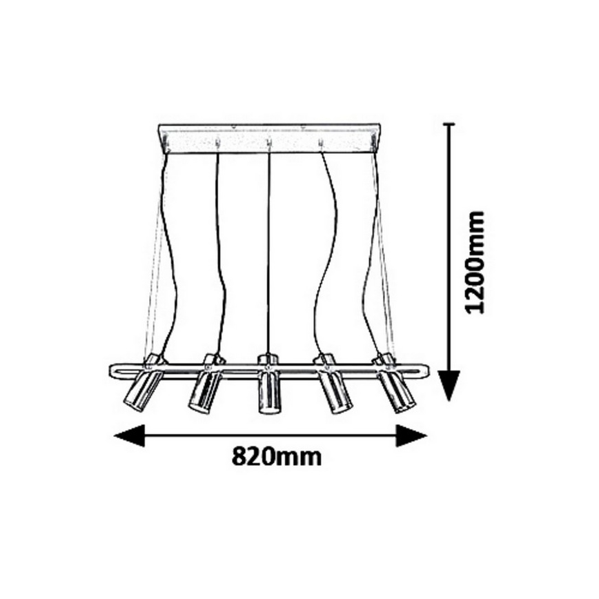 Rabalux - Lampadario LED a sospensione con filo RAVEN LED/25W/230V