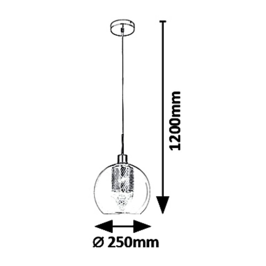 Rabalux 6495 - Lampadario a sospensione con filo PHILANA 1xE14/40W/230V