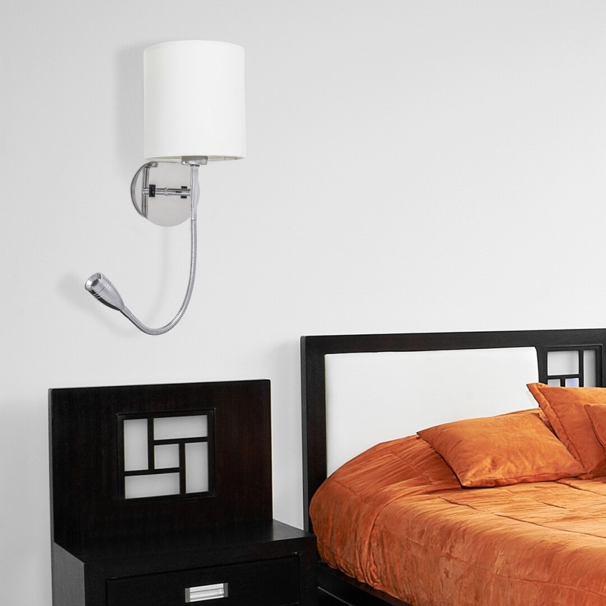 Rabalux - Lampada da parete LED 1xE27/40W+LED/3W