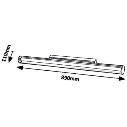 Rabalux 6750 - Applique a LED PAULA LED/18W/230V