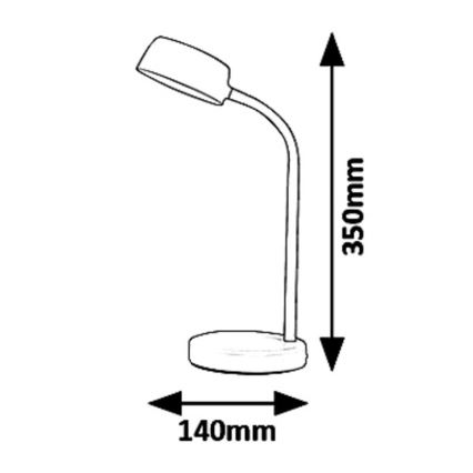 Rabalux 6779 - Lampada da tavolo LED BERRY LED/4,5W/230V