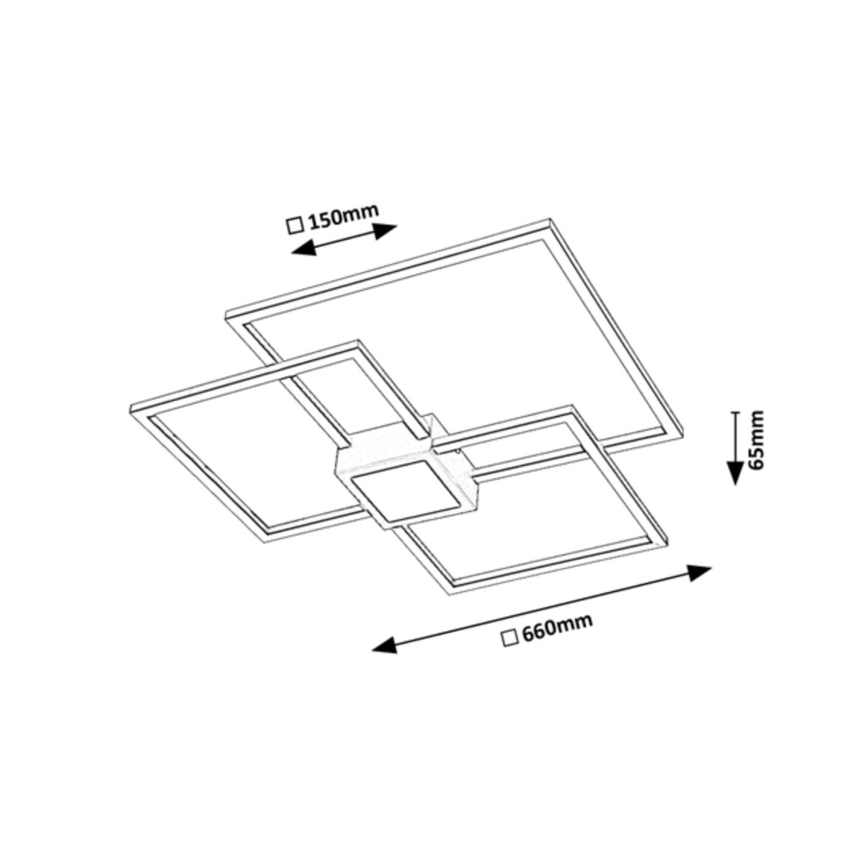 Rabalux - Plafoniera LED dimmerabile LED/38W/230V